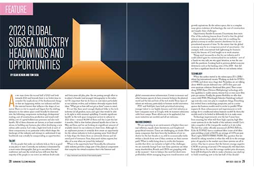 Bergin and Soja analyze Subsea Industry's resilience and future, focusing on talent, tech, and cost dynamics.