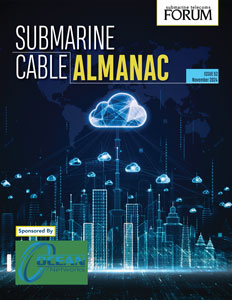 The 52nd edition of SubTel Forum's Submarine Cable Almanac features 3 new systems, 28 updates, and a focus on ownership trends.