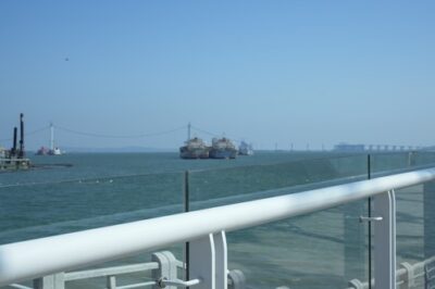 Coastal vessels offshore, illustrating the Perth-area maritime setting of Subco cable fault investigations.