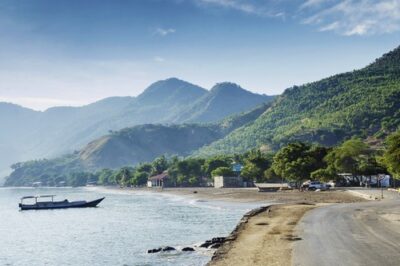 Dili coastline and sea in Timor-Leste