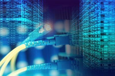 Fiber-optic connections in data-center network equipment
