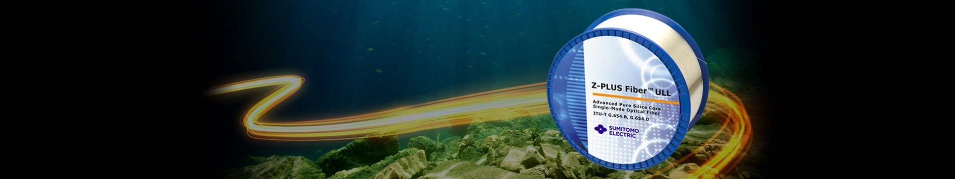 Sumitomo Electric Z fiber series submarine optical fiber illustration. Image: Sumitomo Electric.