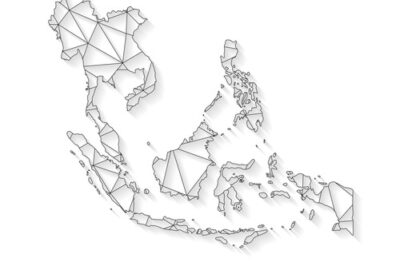 Southeast Asia network map showing the Philippines and Singapore region