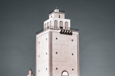 Benghazi Lighthouse on Libya's Mediterranean coast, illustrating the Medusa cable arrival announcement